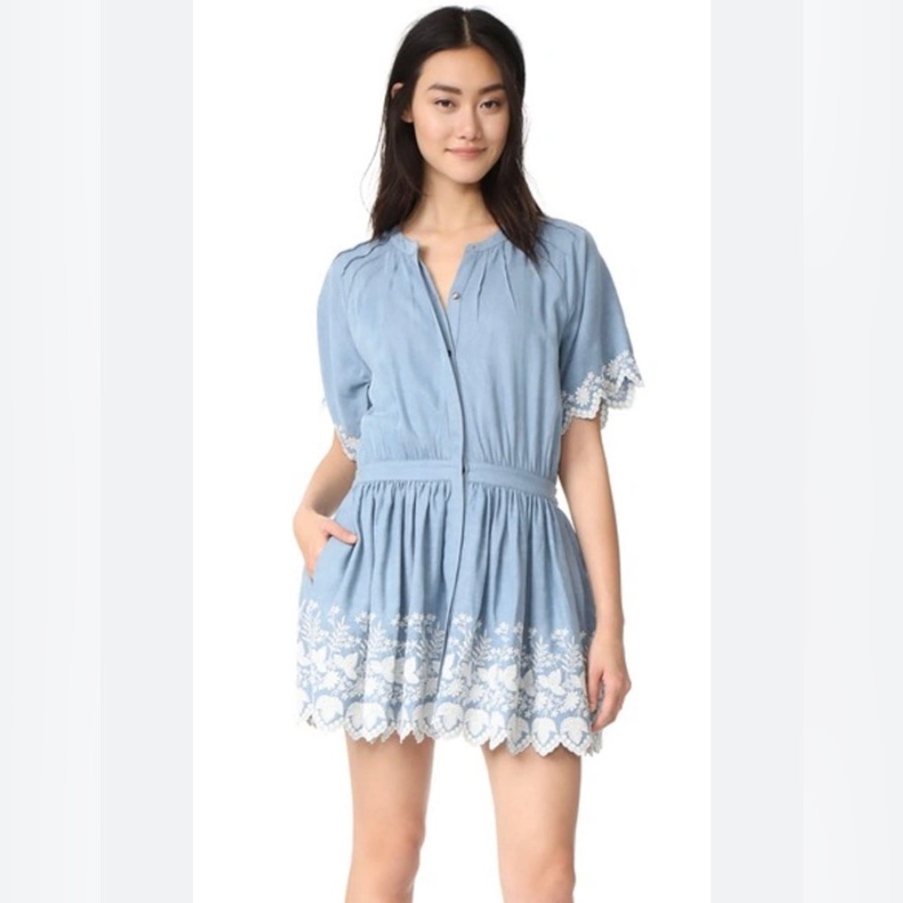 Loveshackfancy Charlie Dress Chambray